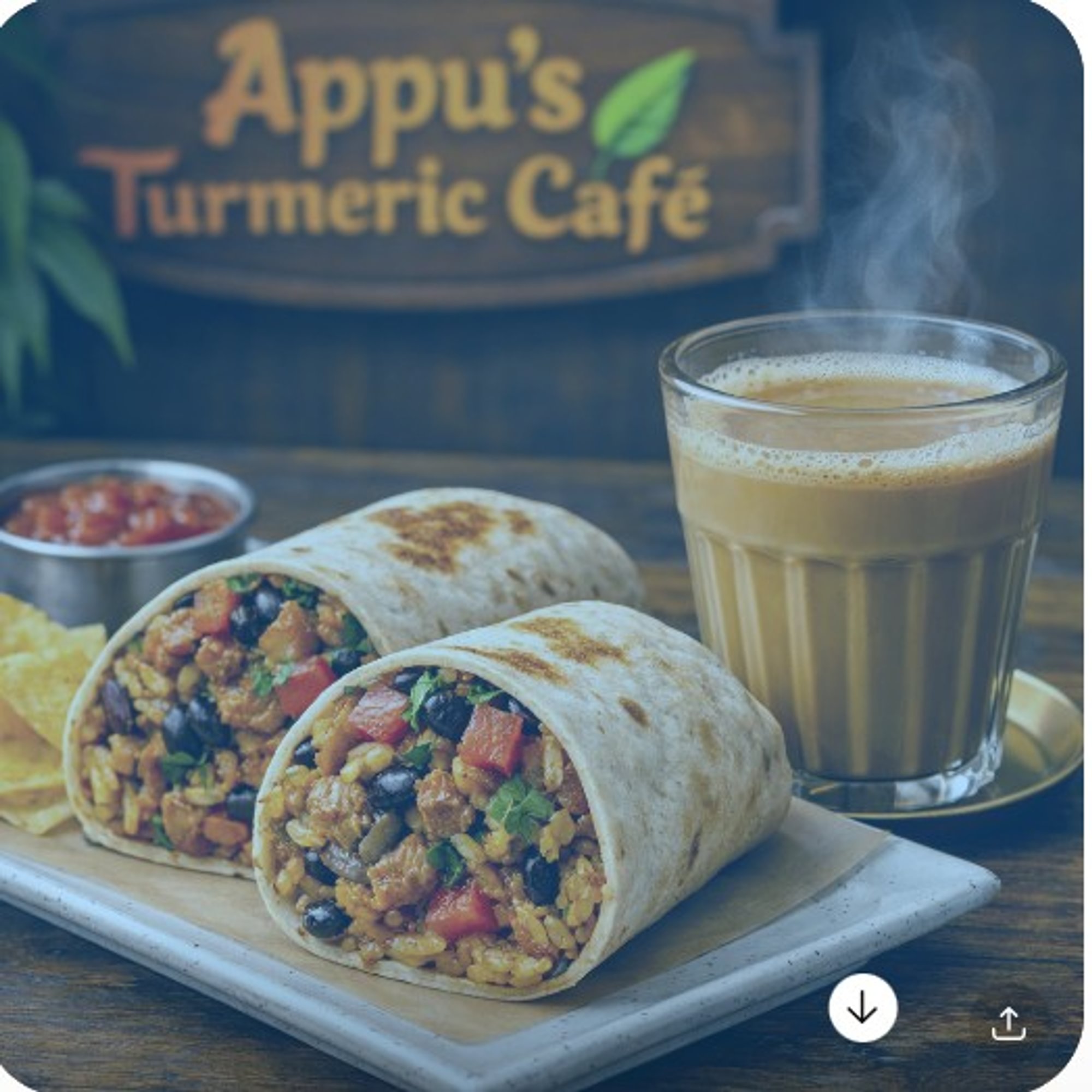 Burrito + Hot Chai