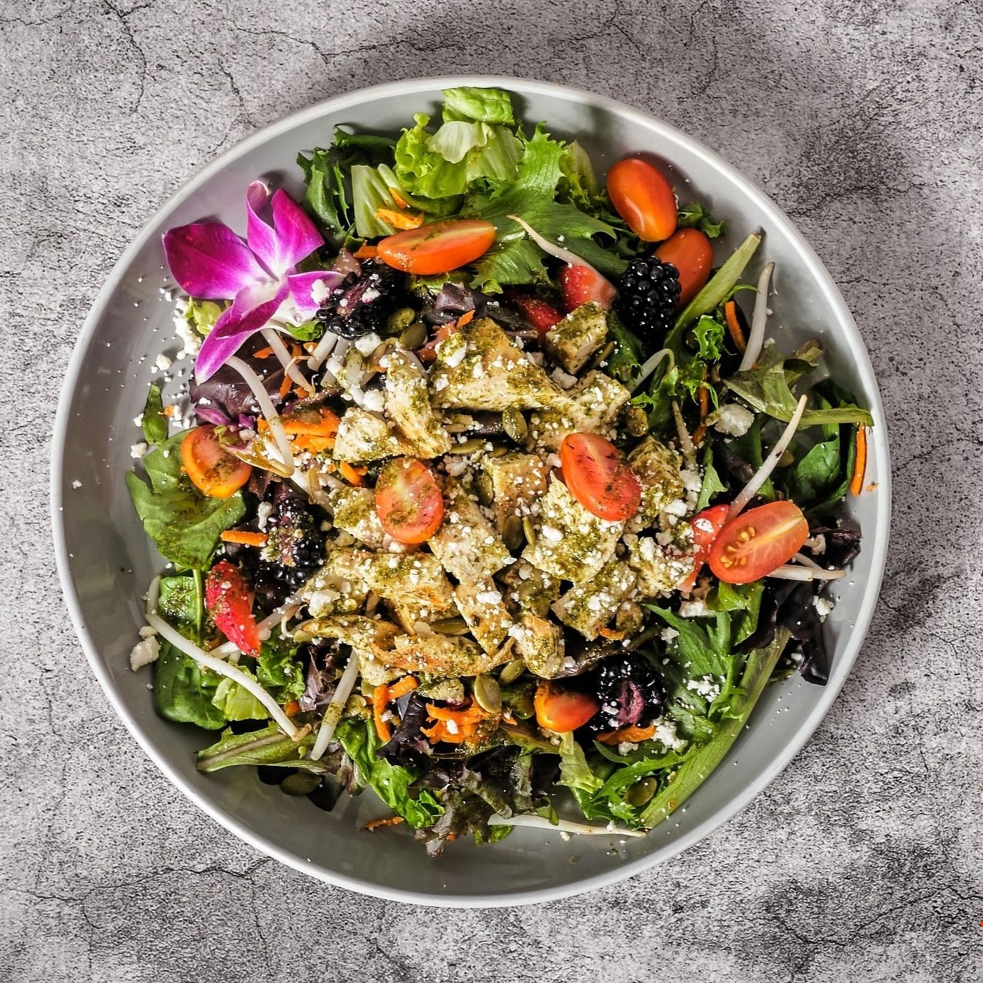 Pesto Chicken Harvest Salad