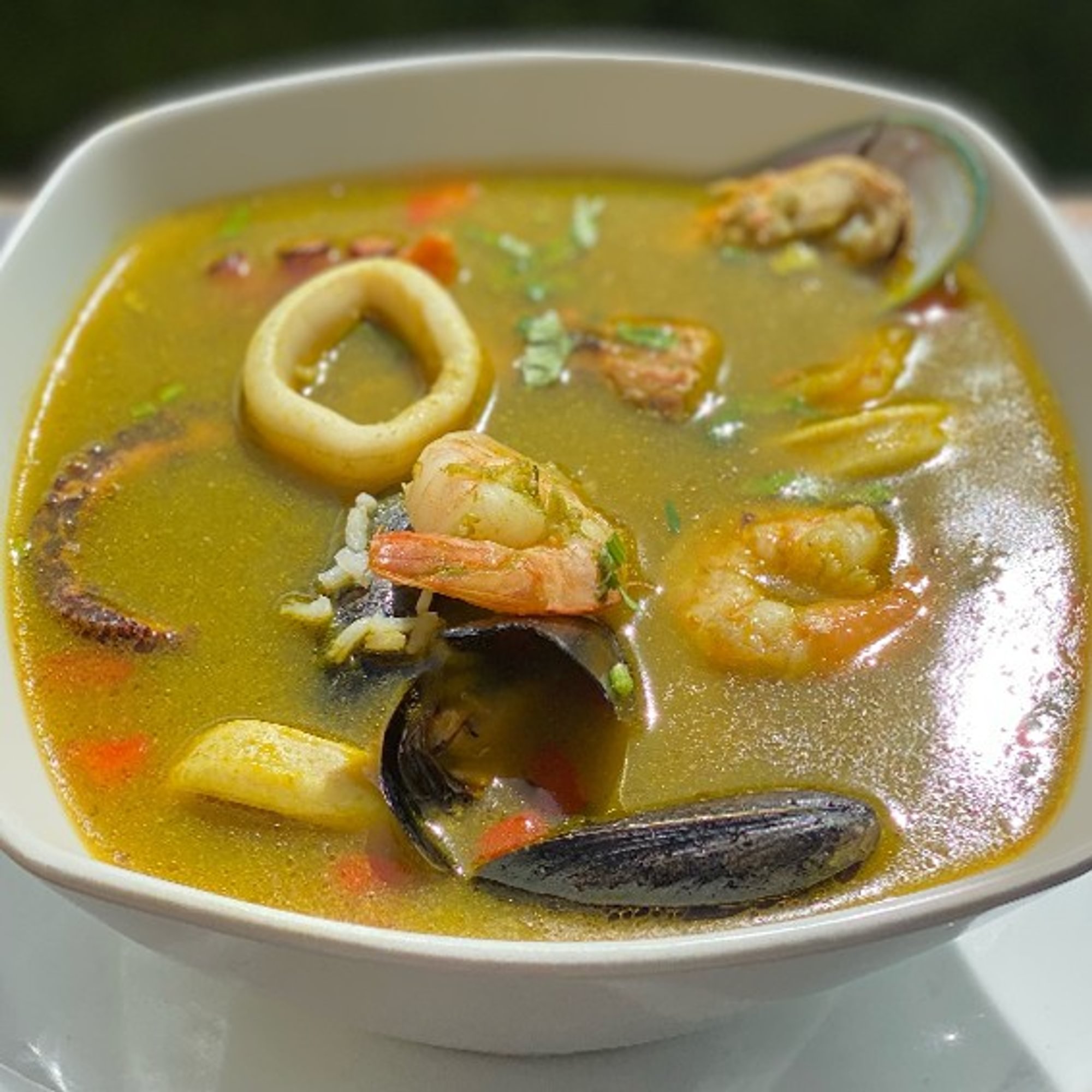 Aguadito de Mariscos