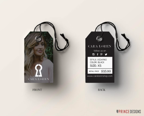 Cara Loren Apparel hang tags