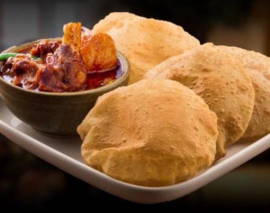 Poori + Goat curry