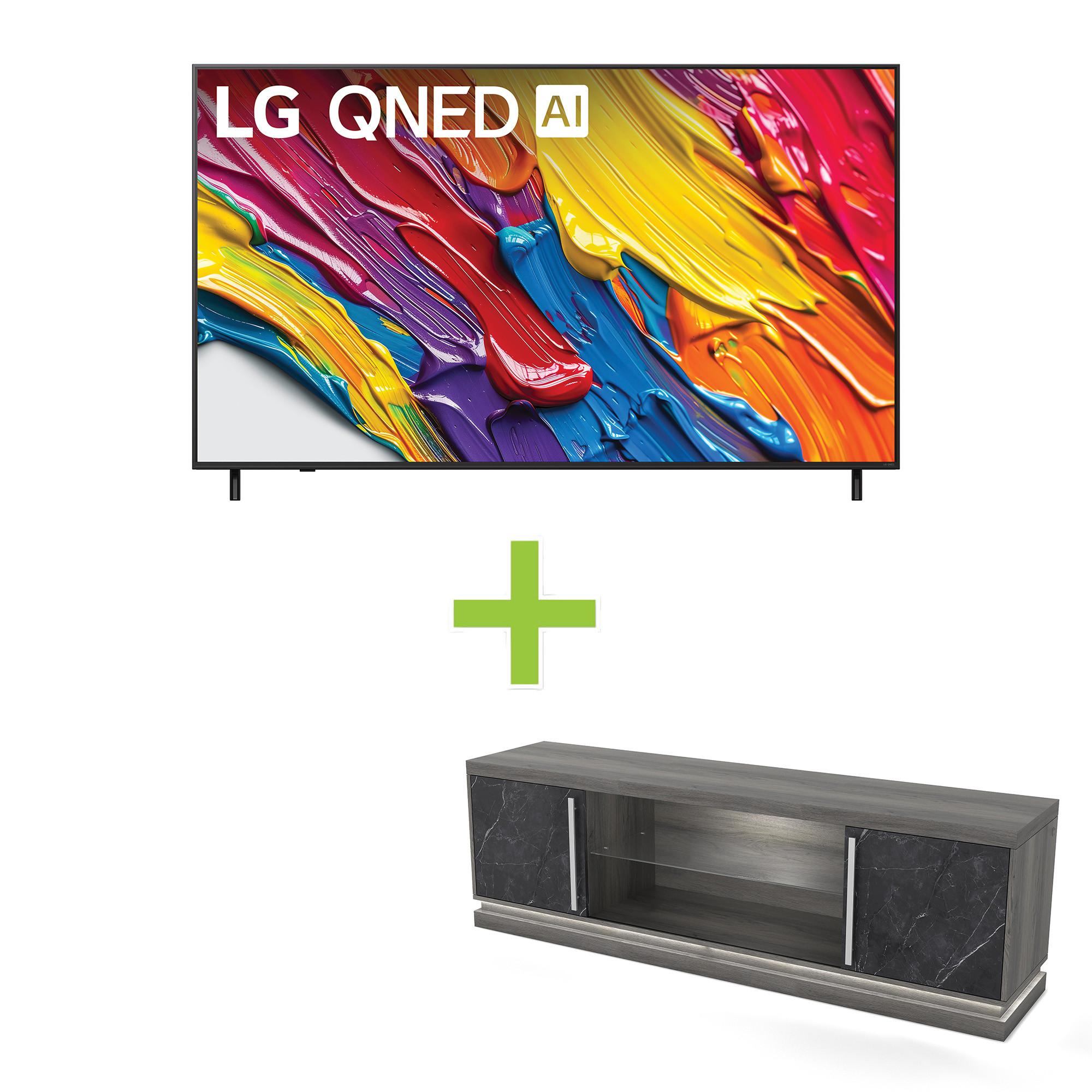 75" LG QNED TV w/ 70" TV Stand
