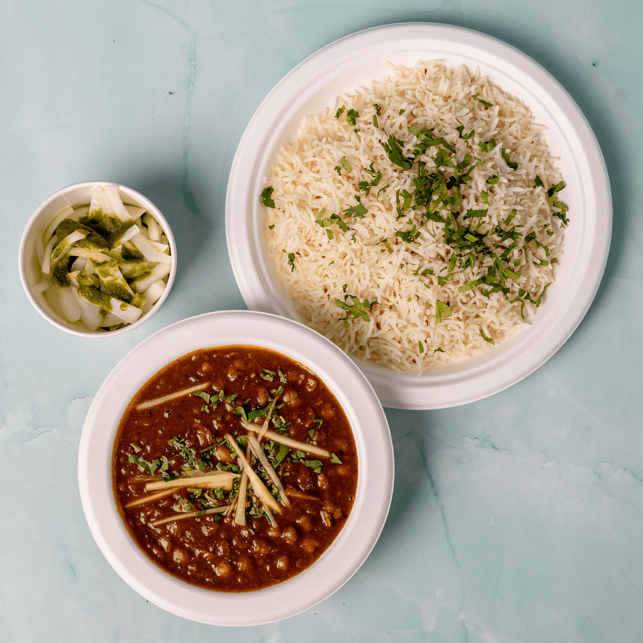 Chole Chawal (Garbanzo Beans with Rice)