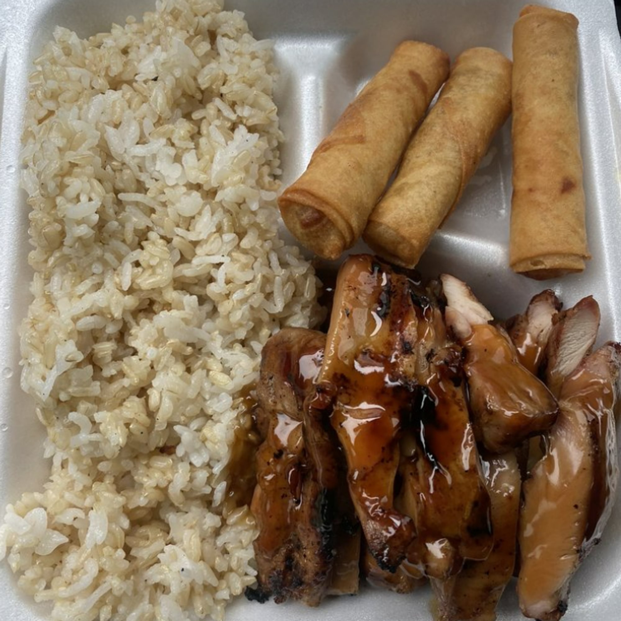 Teriyaki Chicken & 3 Piece Lumpia