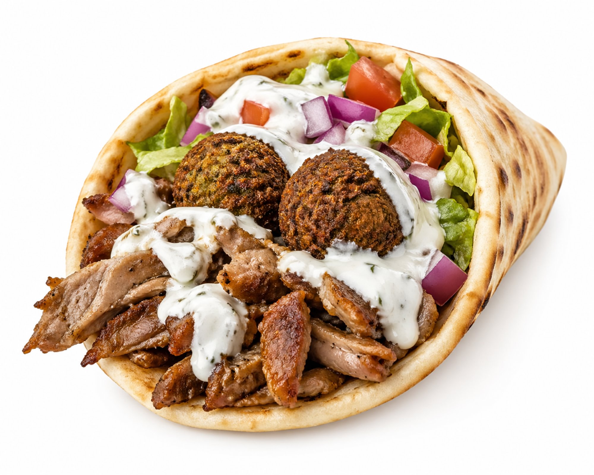 Lamb & Falafel Gyro