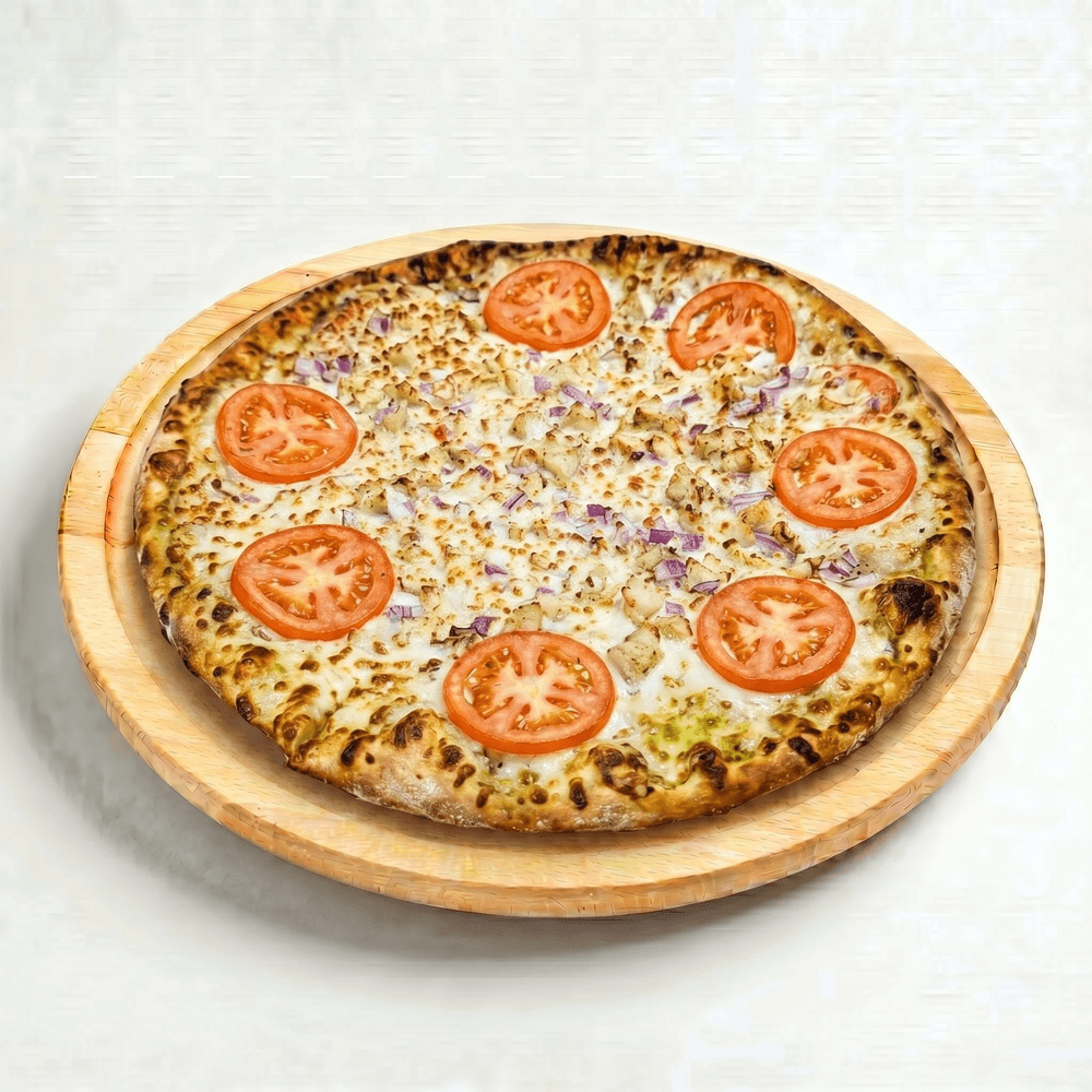 Roasted Garlic Chicken Pizza