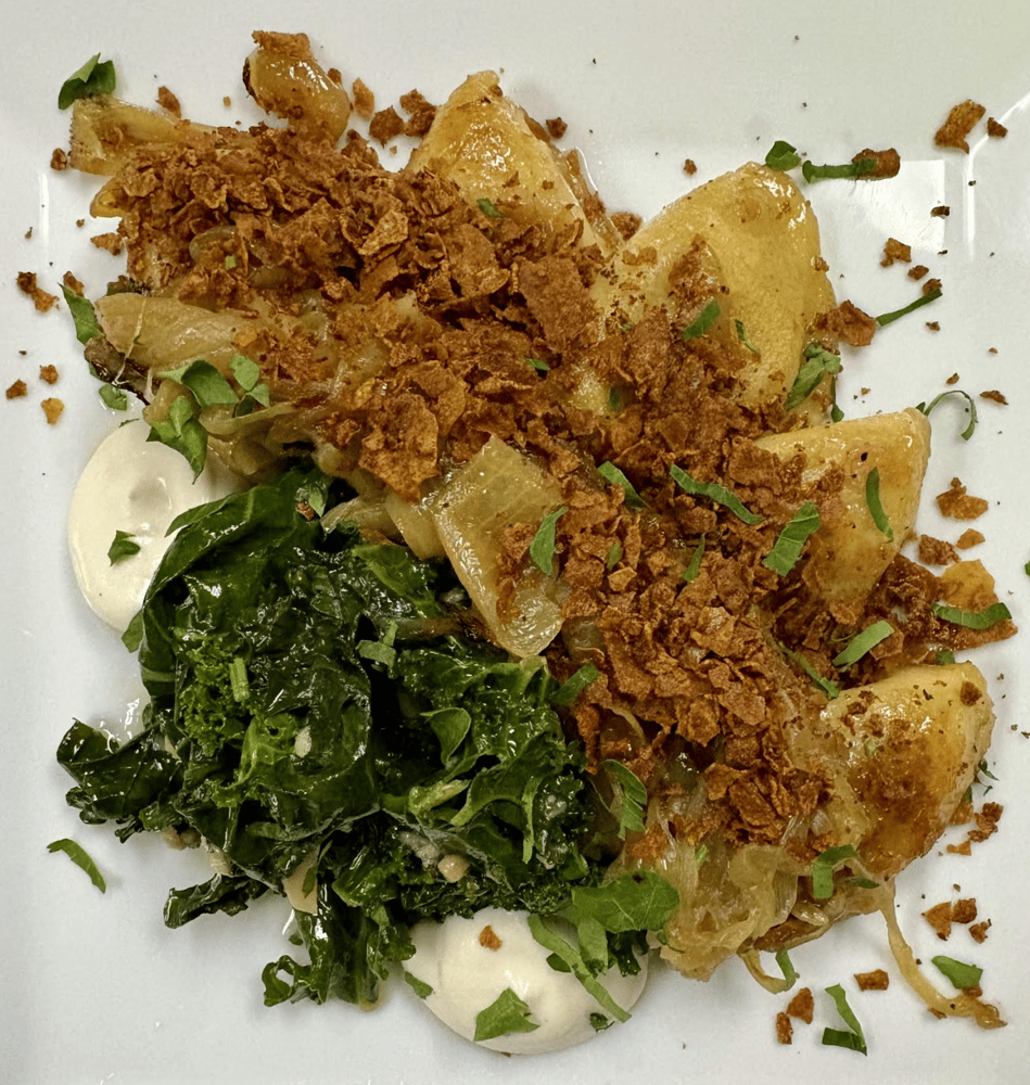 Potato Spinach Pierogi