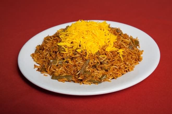 Lobia Polo With Kobideh