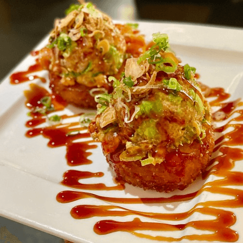 Rice Crispy (Spicy Salmon & Spicy Tuna)