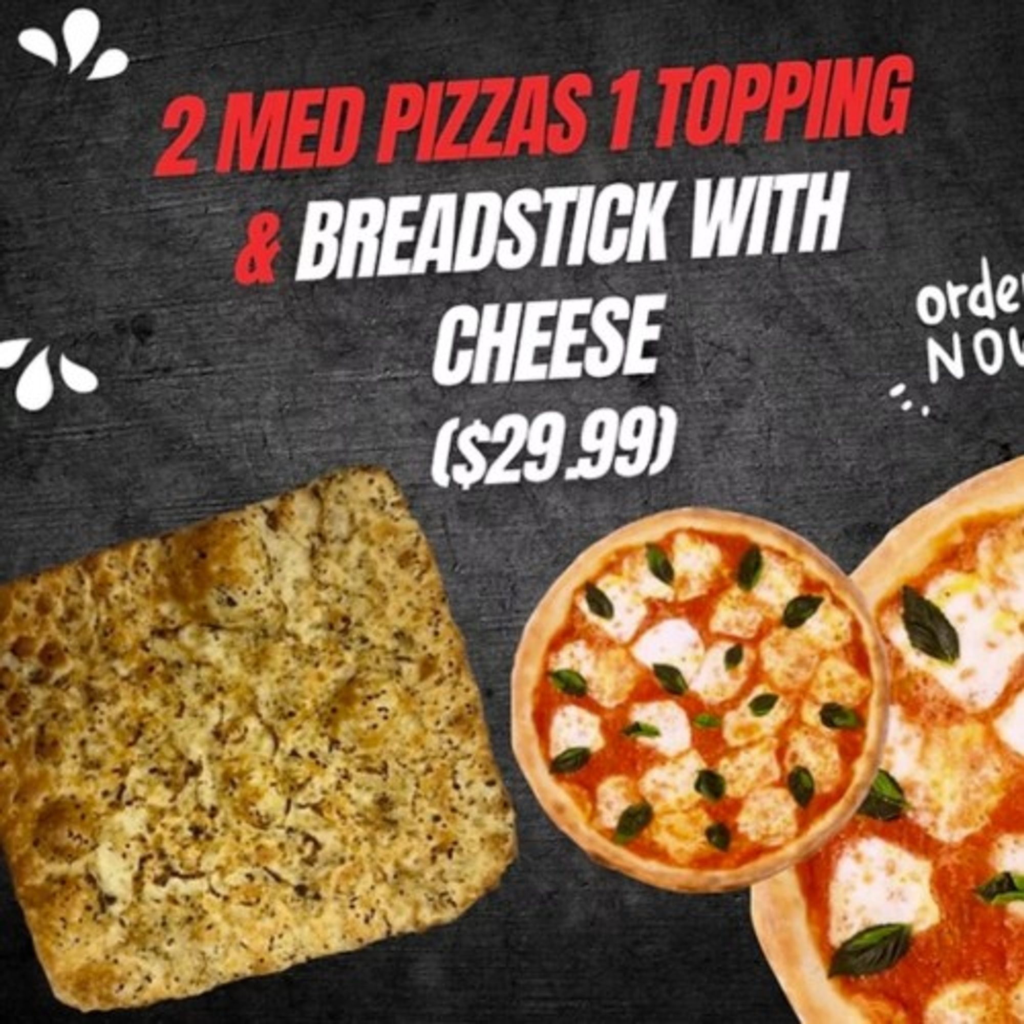 2 Medium1 Topping & Bread steaks w Cheese