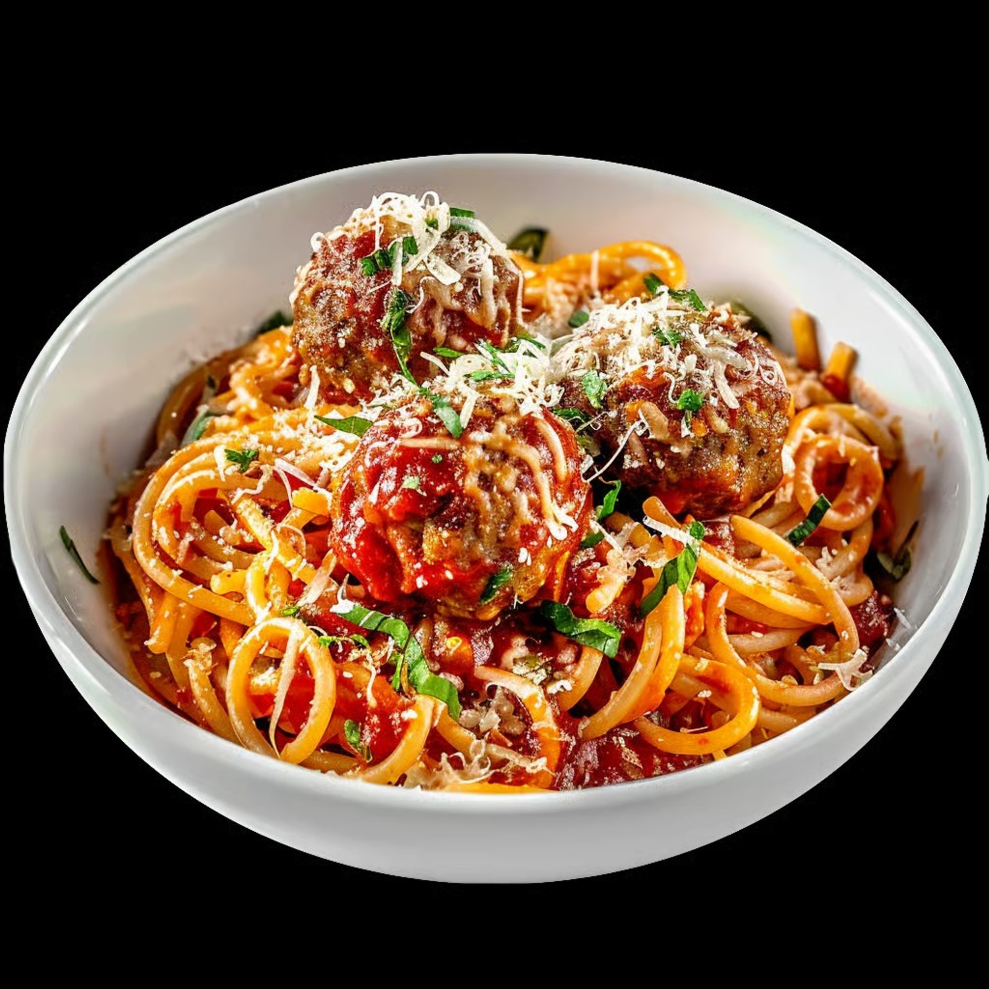 Spaghetti Marinara with Meatballs