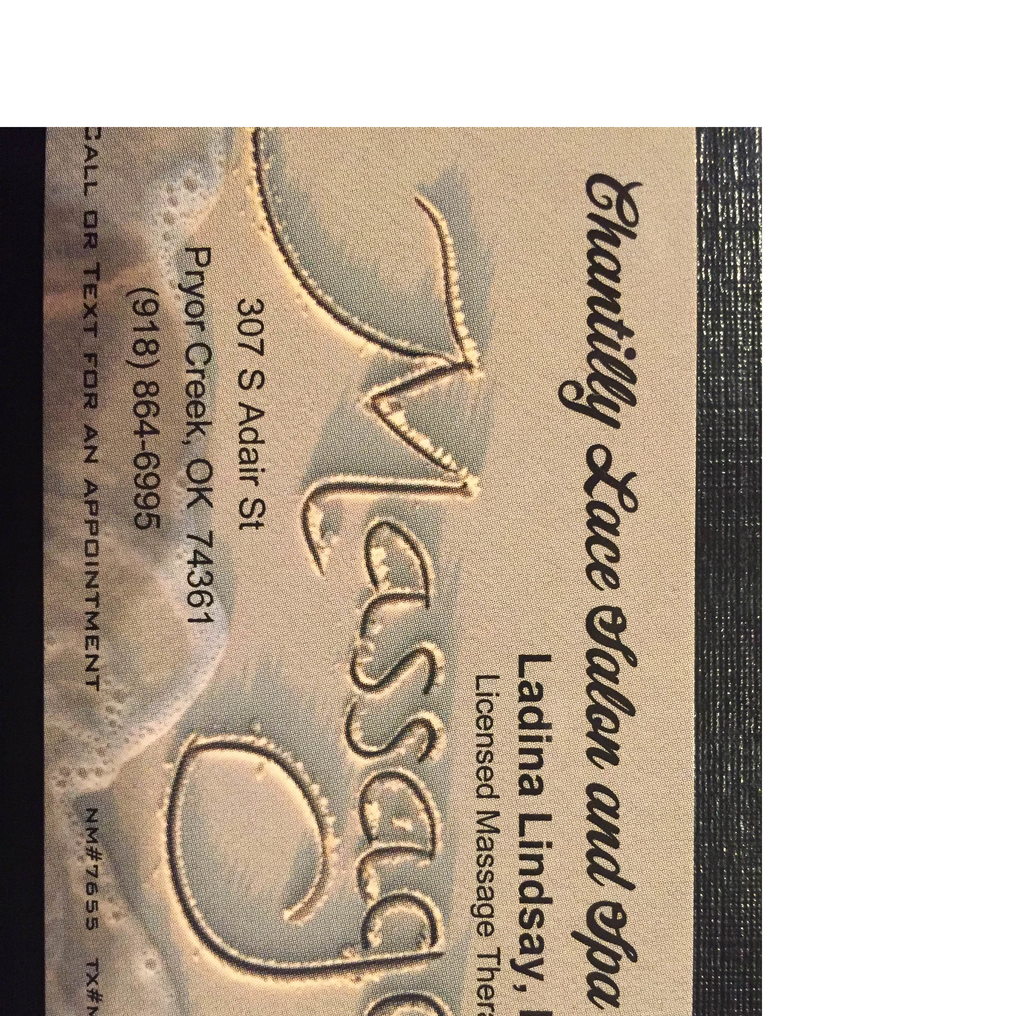 Chantilly Lace Massage Logo