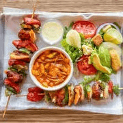 Camarones a La Brochetas
