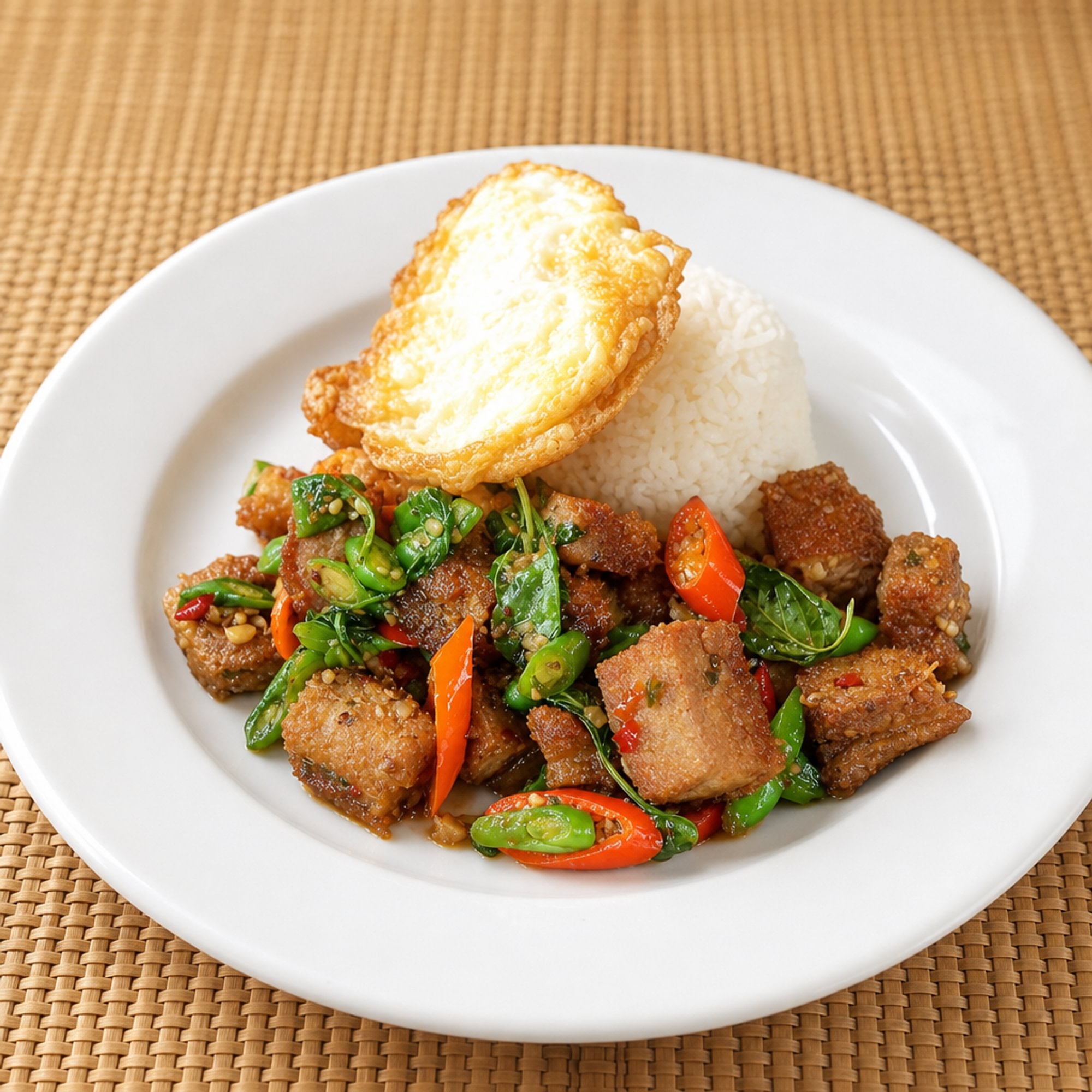 Crispy Pork Kra Prow