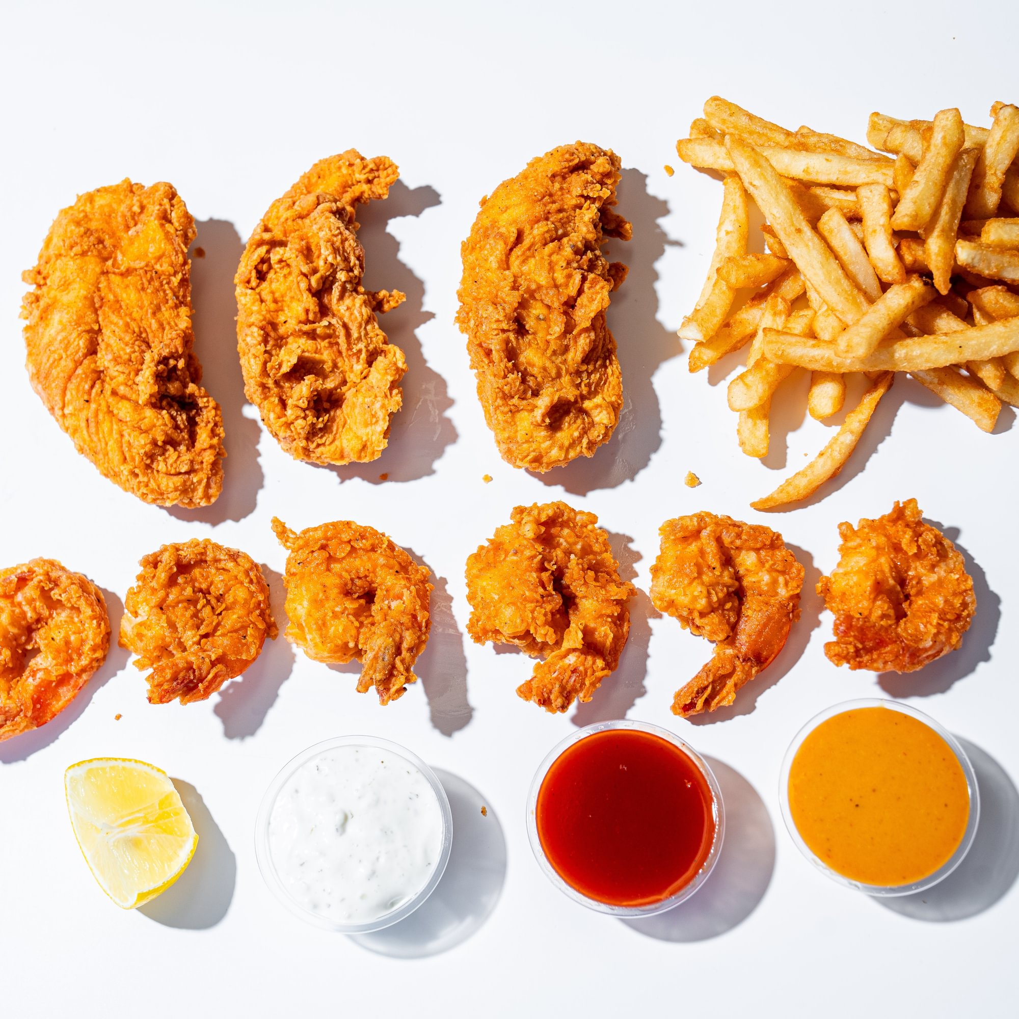 6 Shrimp 3 Chicken & 1 Side
