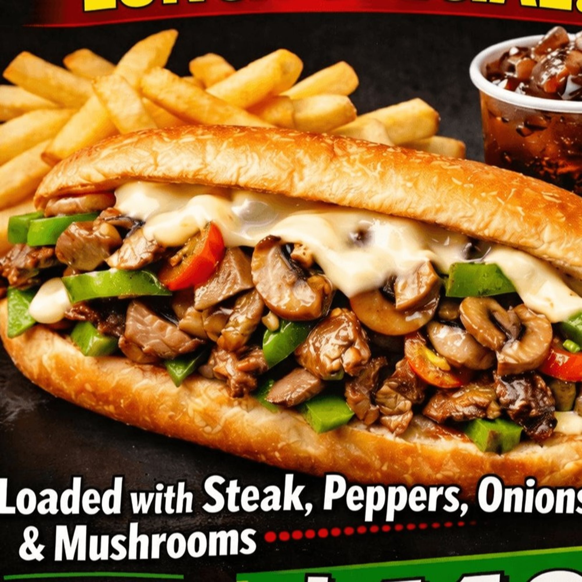 Philly Cheesesteak Sandwich Lunch Special