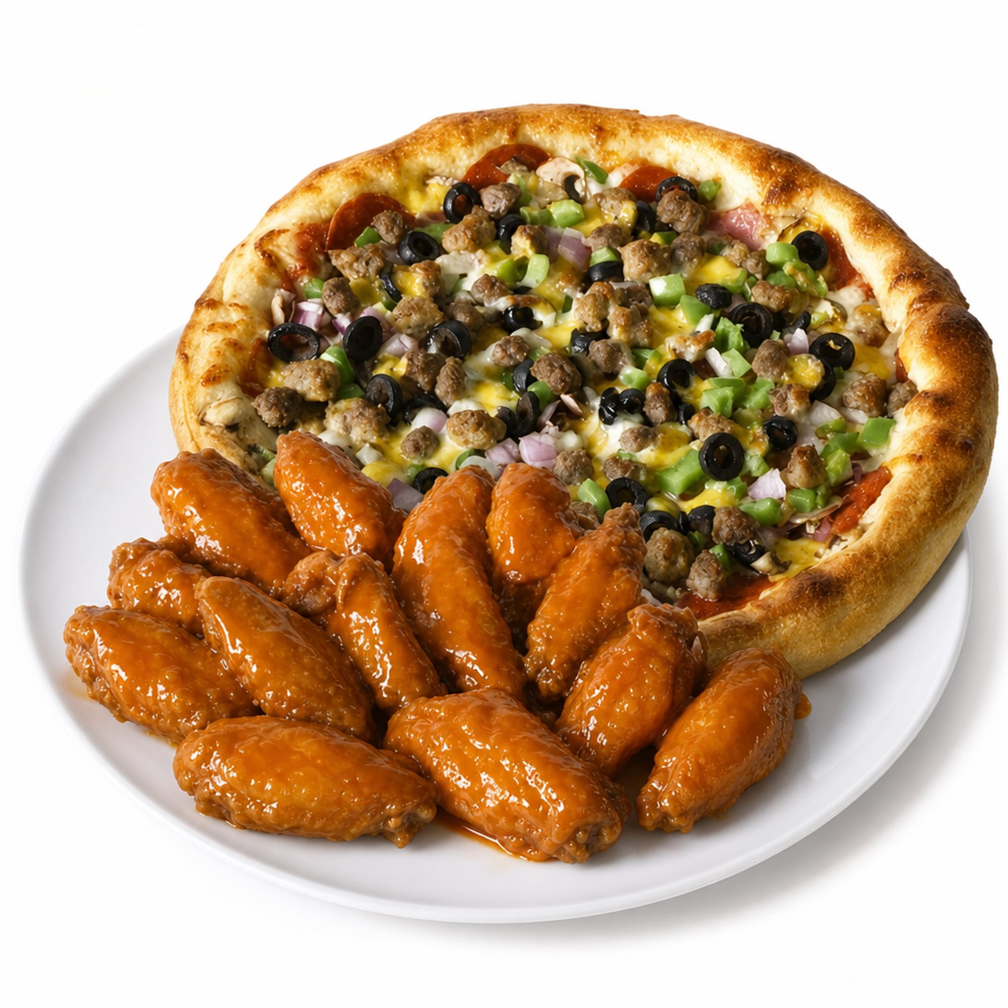 Large 3-Topping Pizza + 18 Wings