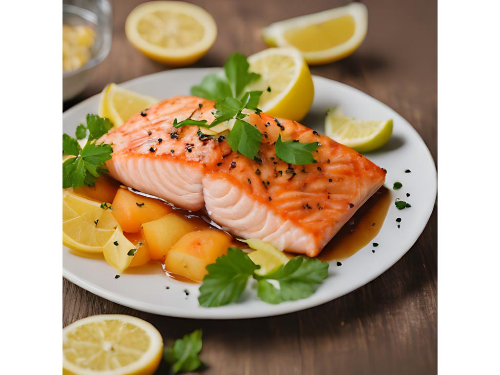 Broiled Filet of Atlantic Salmon