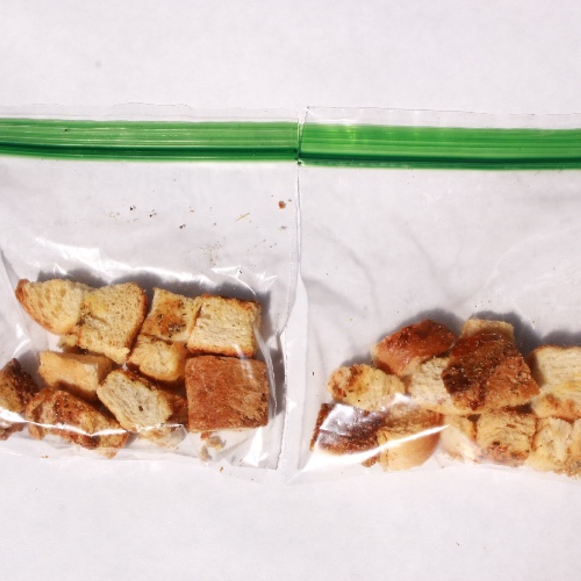 * Croutons.