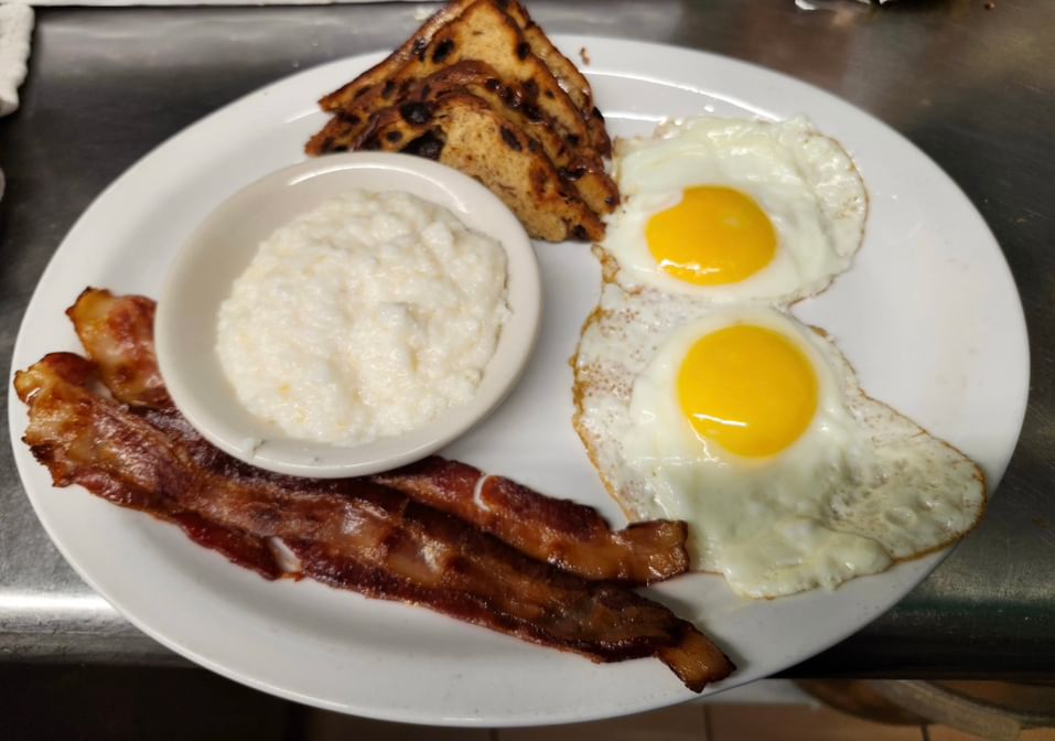 Eggs with Bacon or Sausage