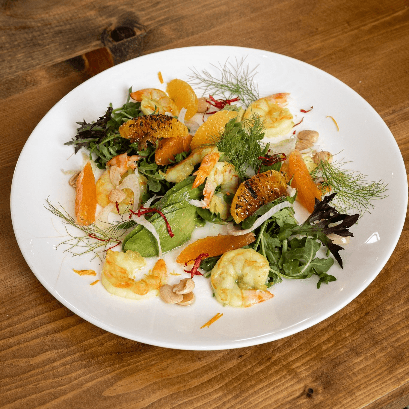 Saffron-Poached Shrimp