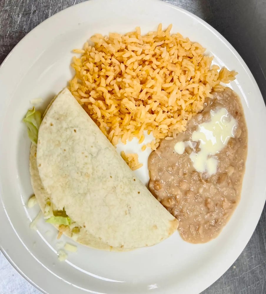 Beef Taco, Rice & Beans