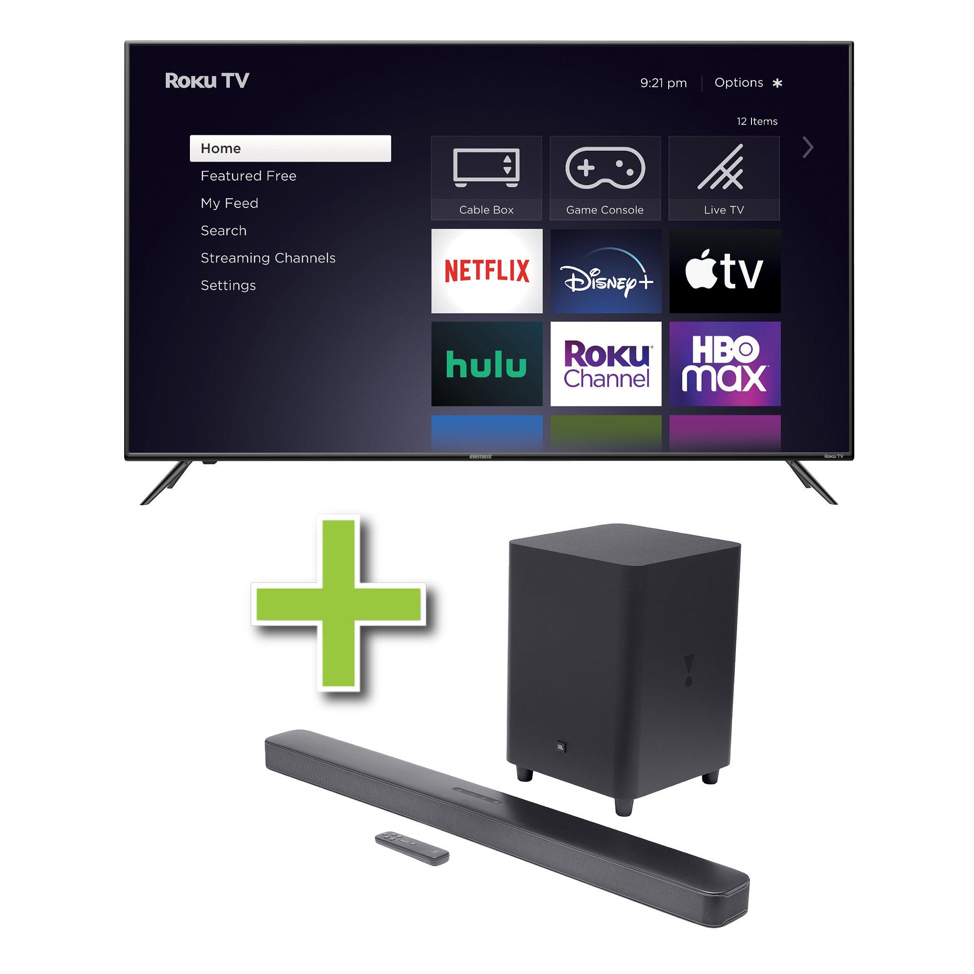 55" Element 4K Ultra HD Smart TV & JBL 5.1 ch Soundbar