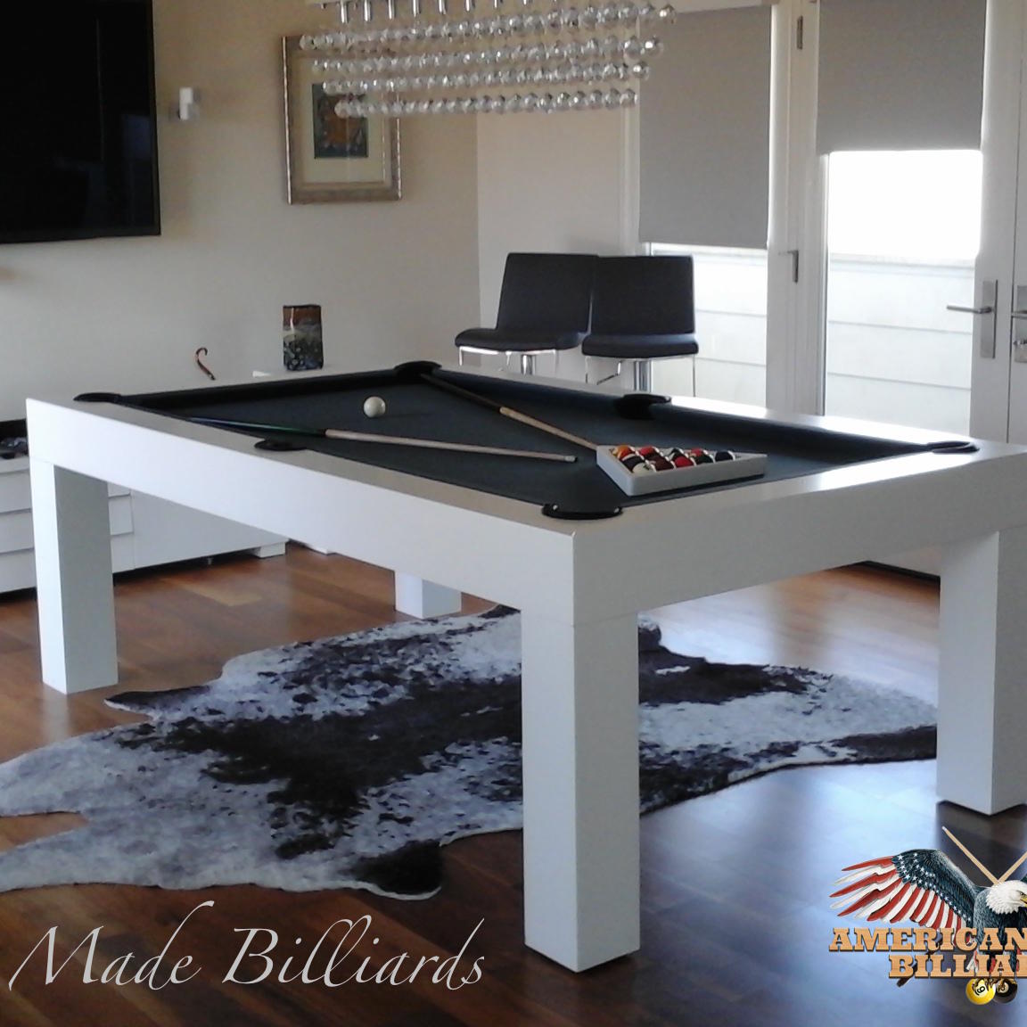 Modern Pool Tables White Pearl