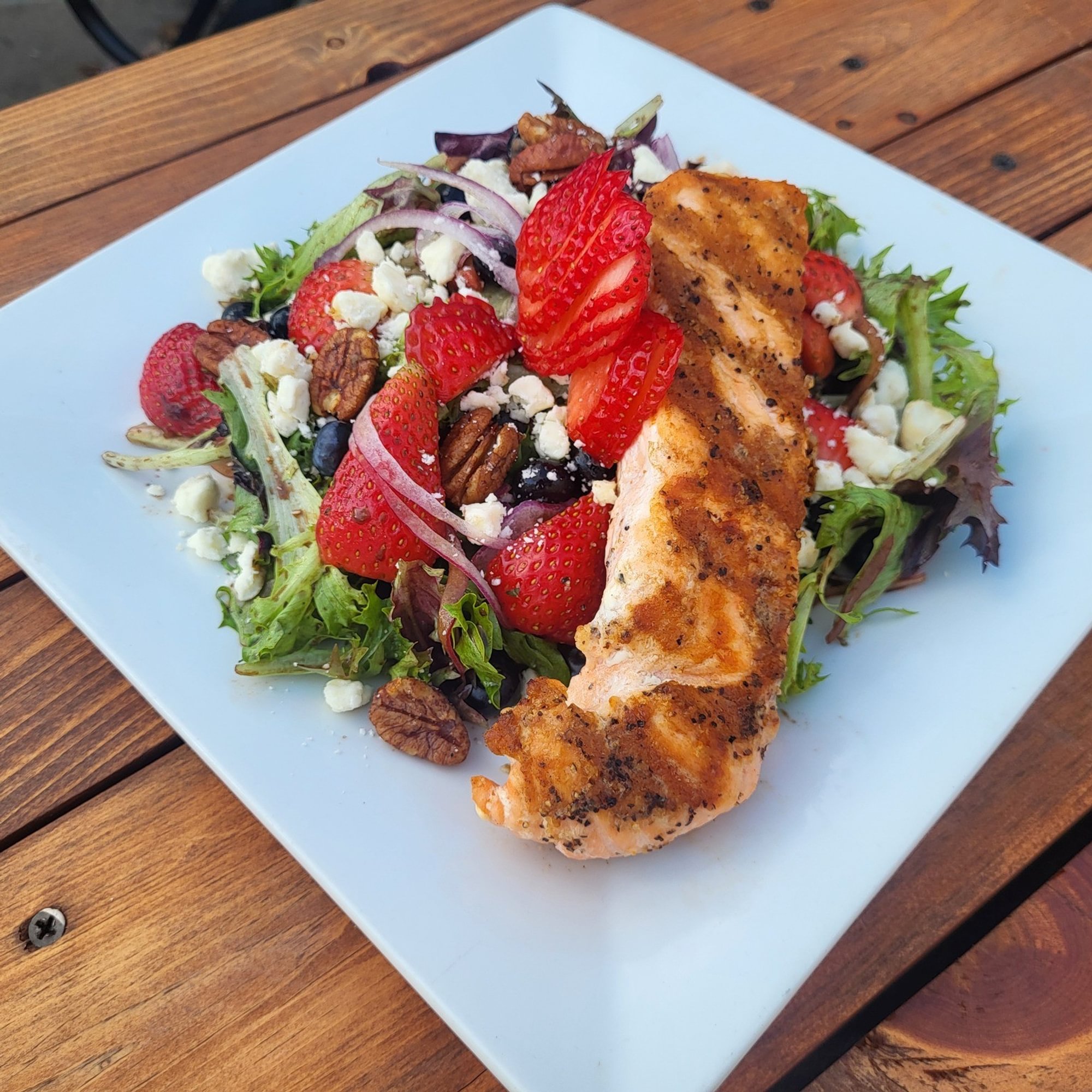 Strawberry Salmon Salad