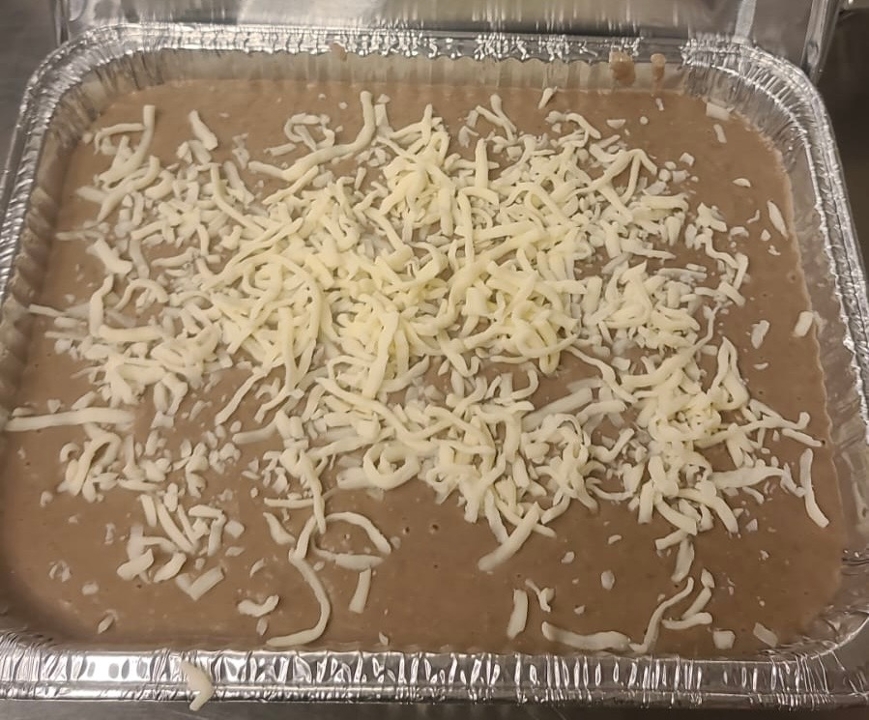 Tray of Refried Beans