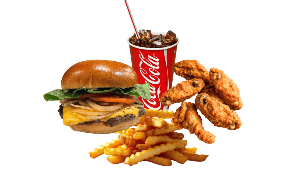 Smashburger, Wings, Fries & Drink Combo