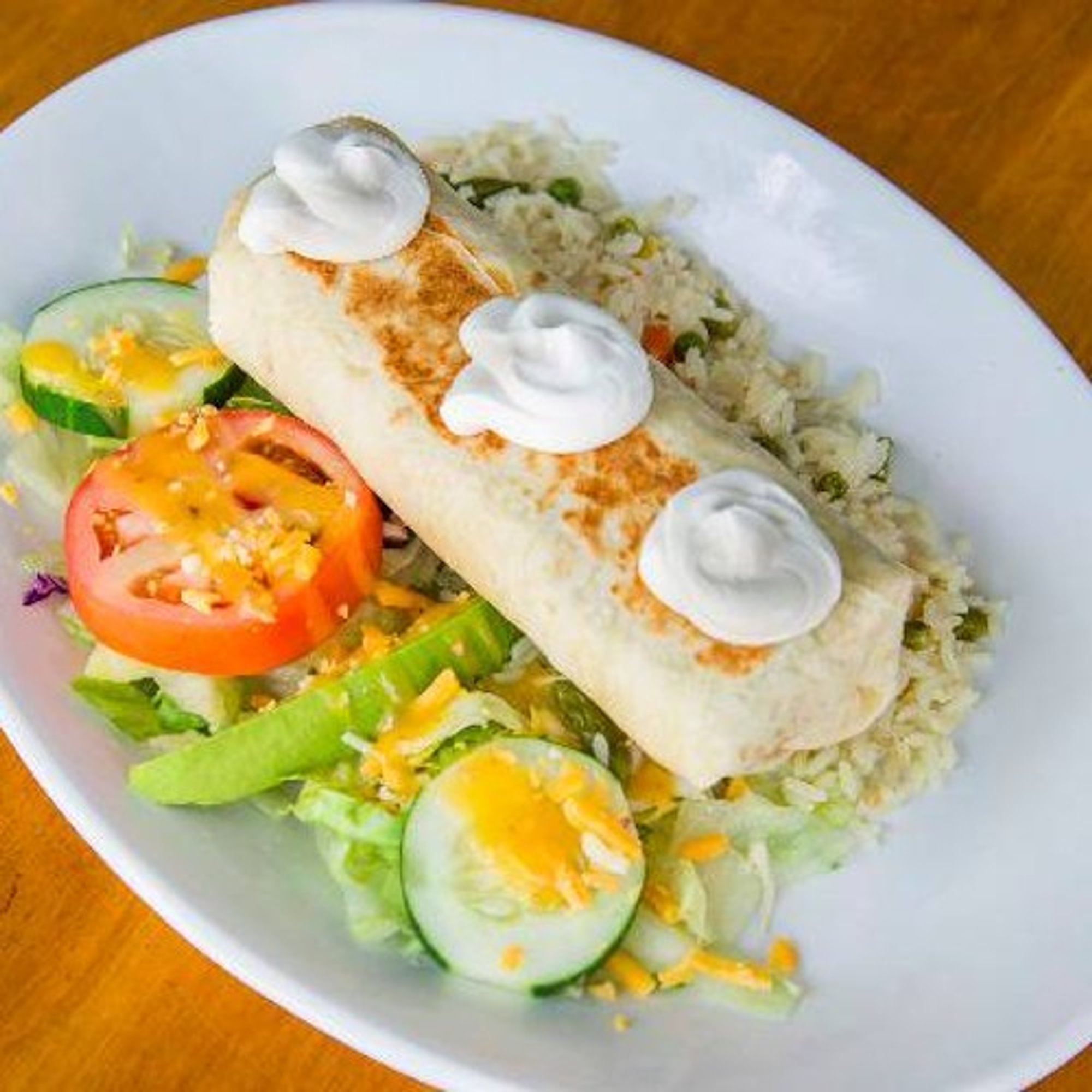 Shredded Chicken Chimichanga