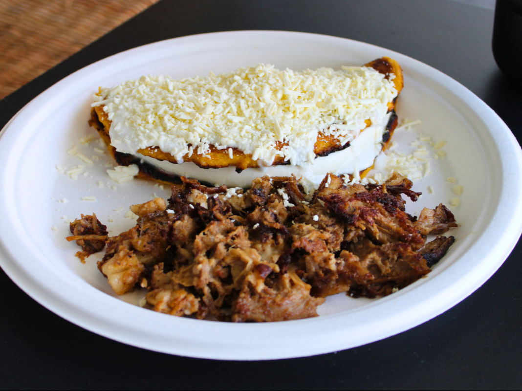 Cachapa con Pulled Pork