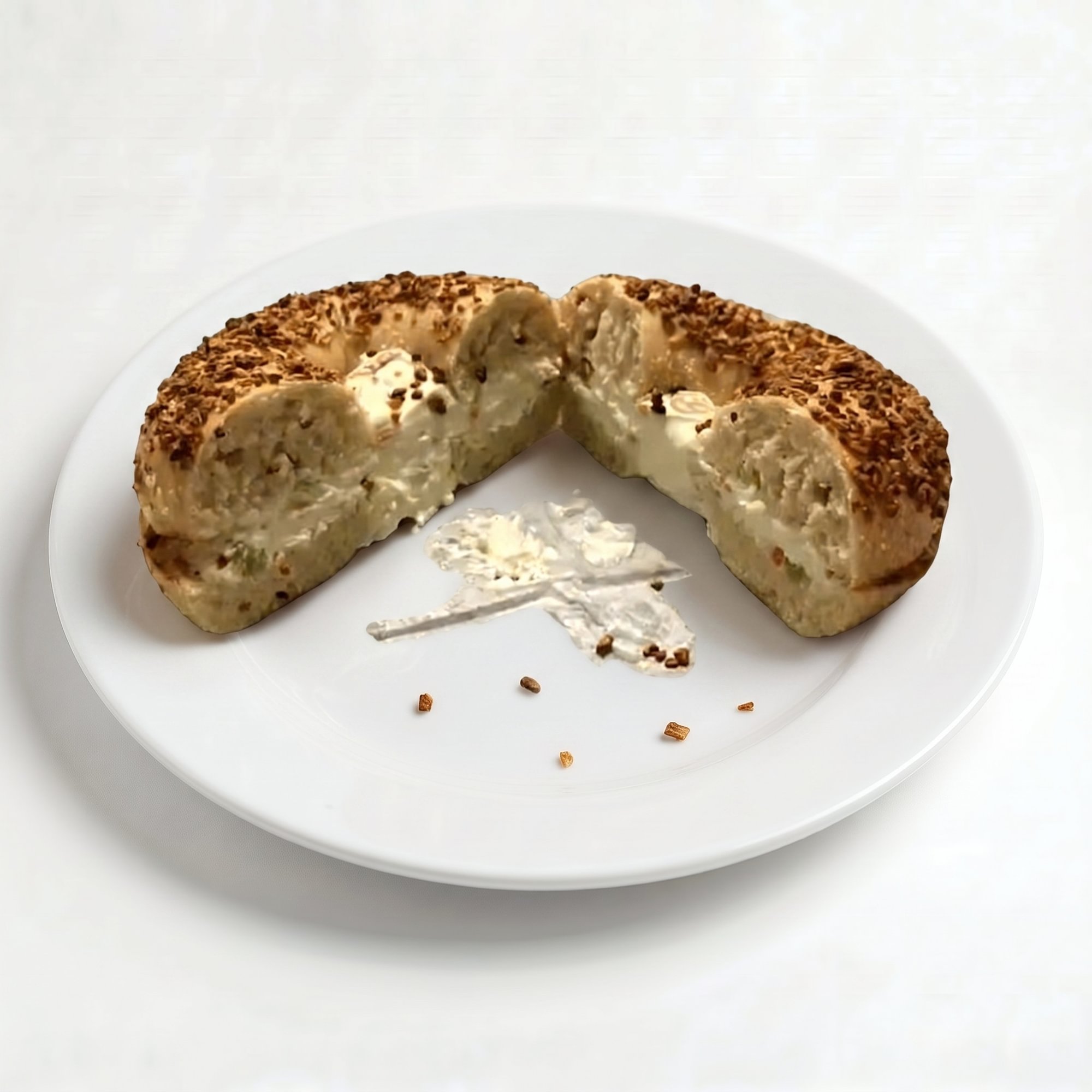 Bagel with Vegetable Cream Cheese