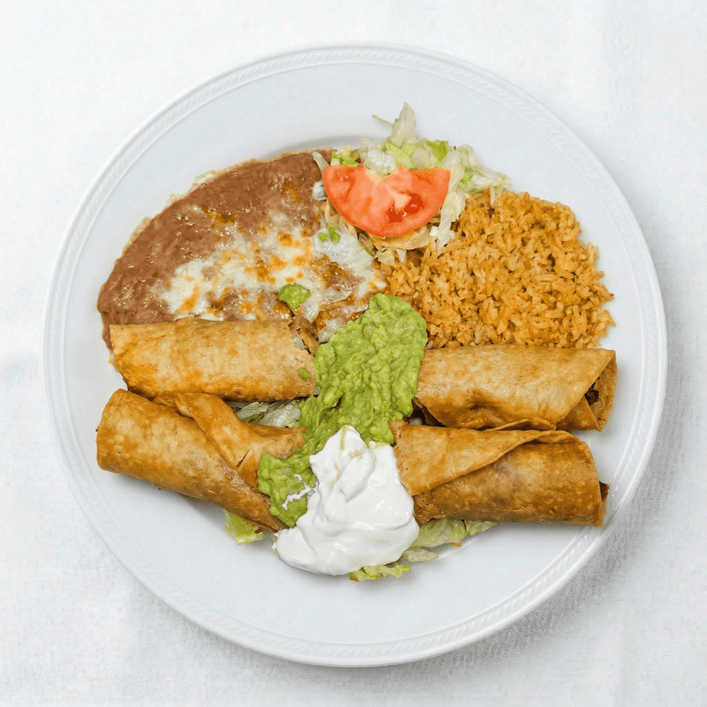 #19 2 Flautas, Beef or Chicken