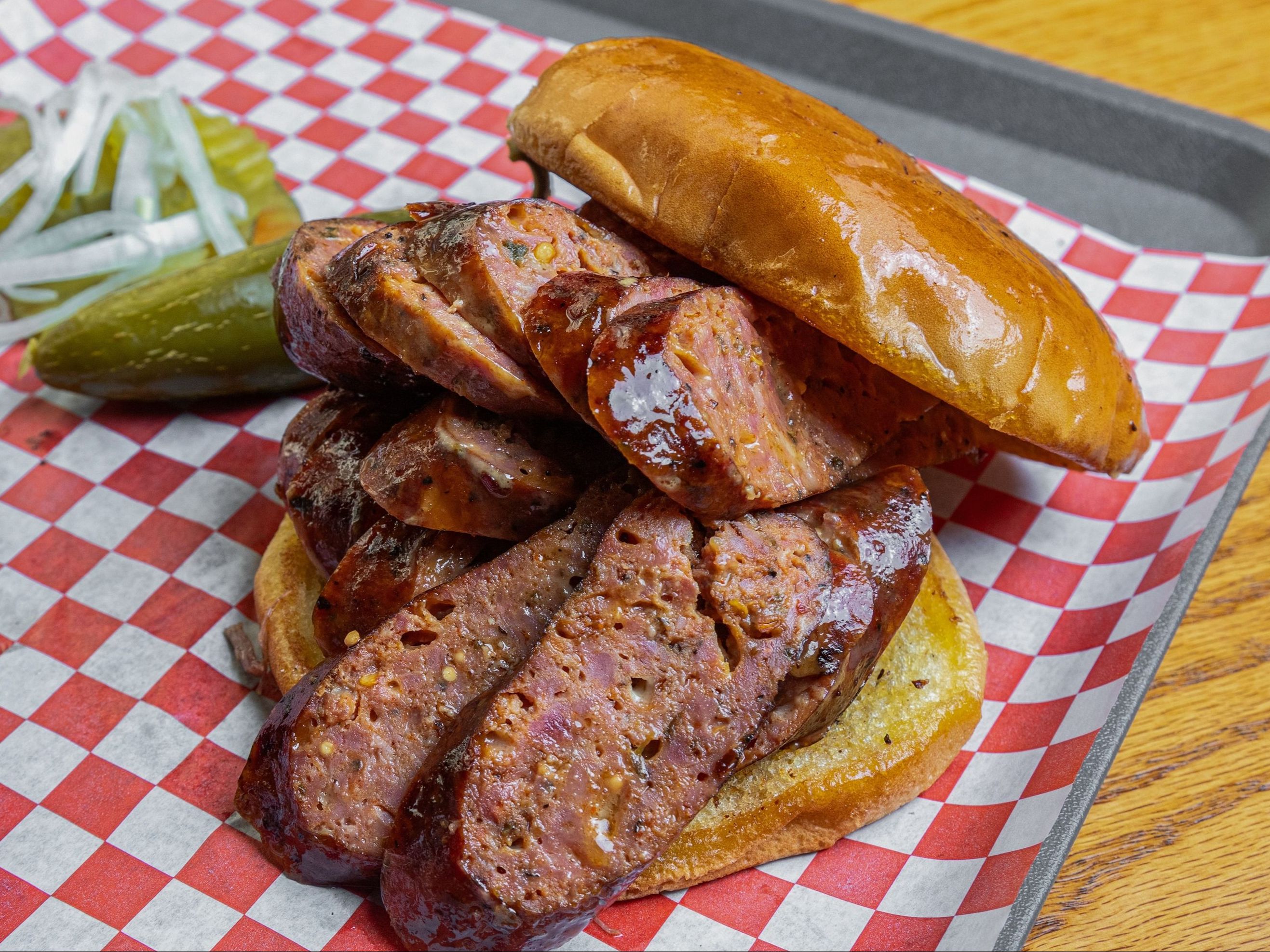 Link (Pork & Beef) Sandwich w/6oz Side (Pick Only 1 Side)