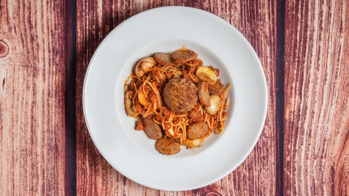 Spaghetti with "The Works"