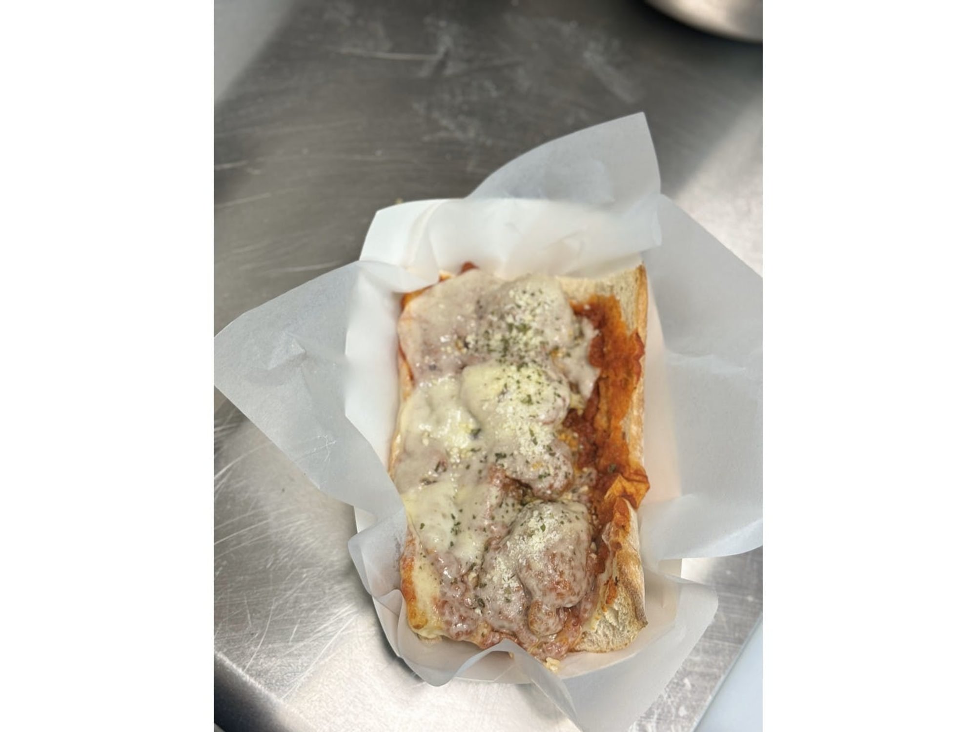 Eggplant Parmigiana Hot Sandwich