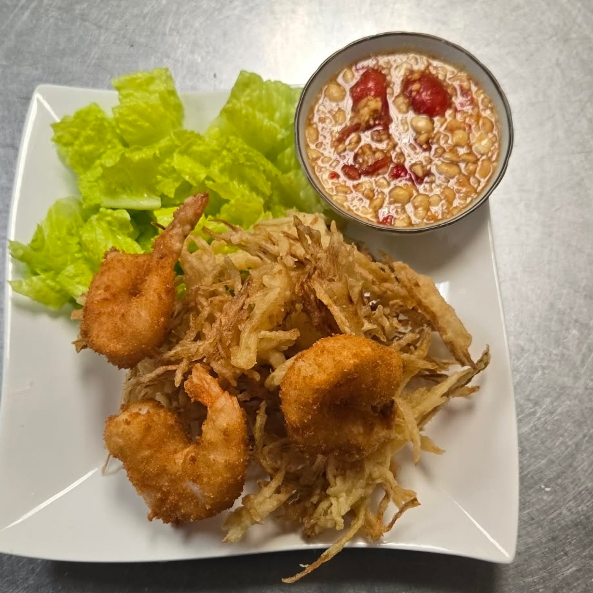 Fried Papaya Salad