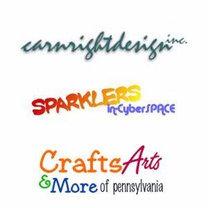 Carnright Design Inc. DBA Sparklers in Cyber Space DBA Crafts Arts &amp; More of PA Logo