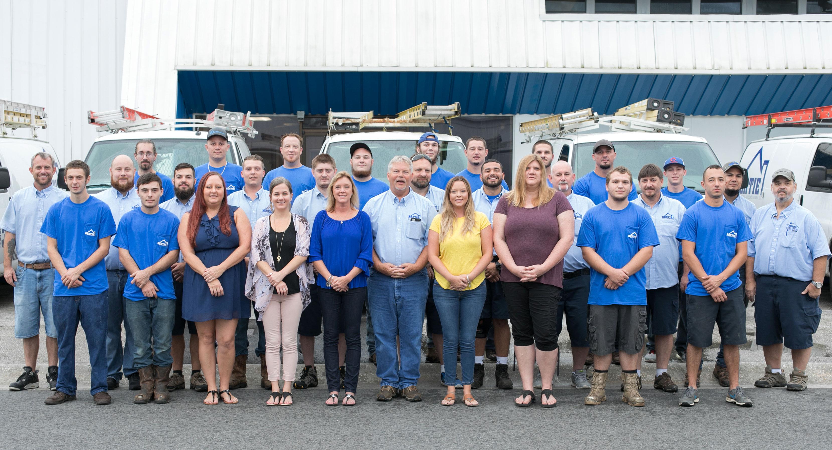 Bertie Heating &amp; Air Conditioning Logo