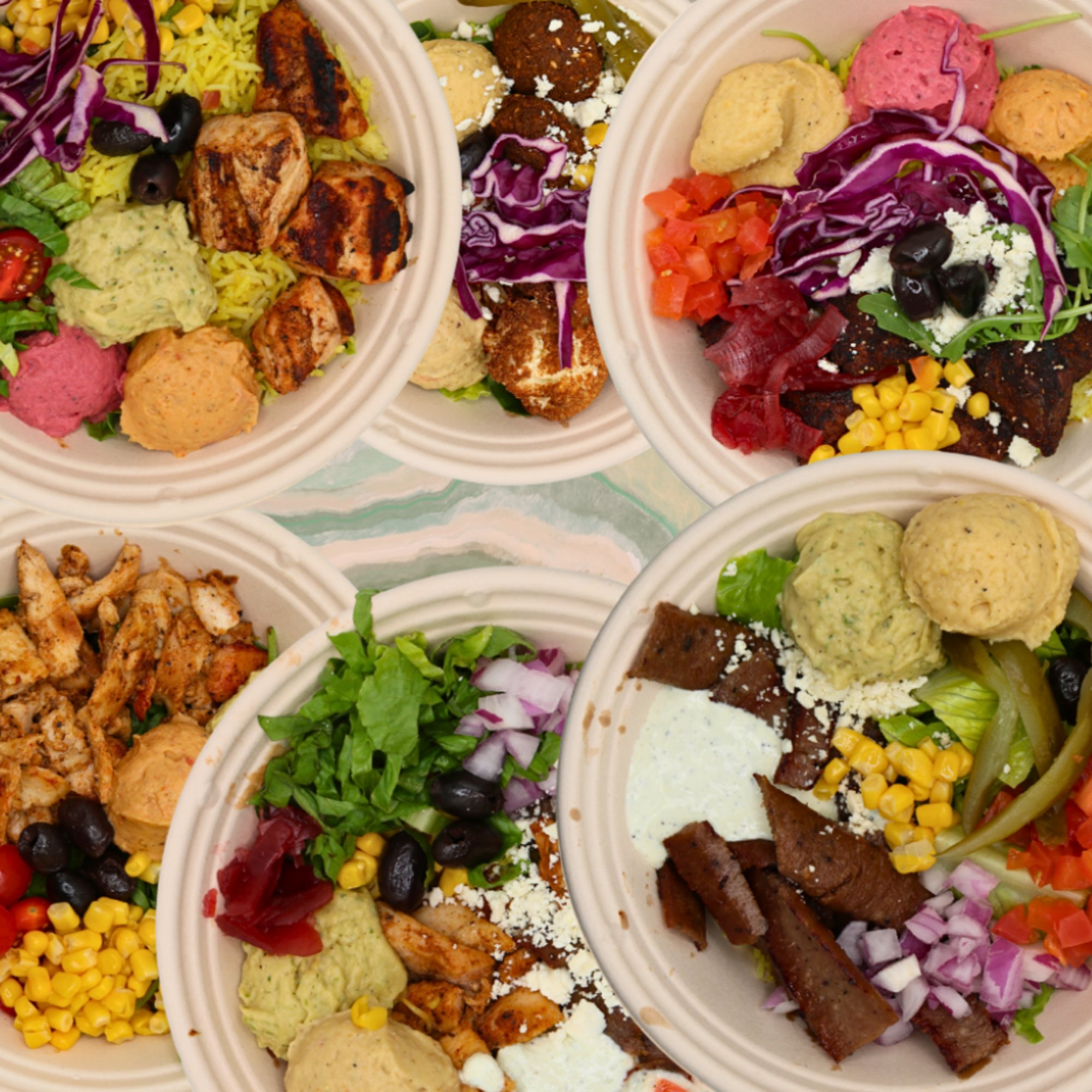 Build Your Own Mediterranean Bowl
