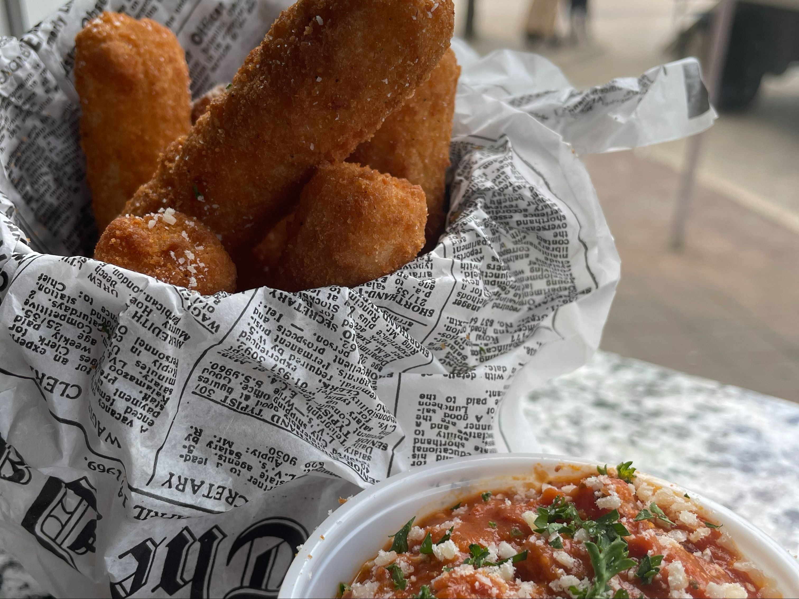 Mozzarella Sticks with Marinara