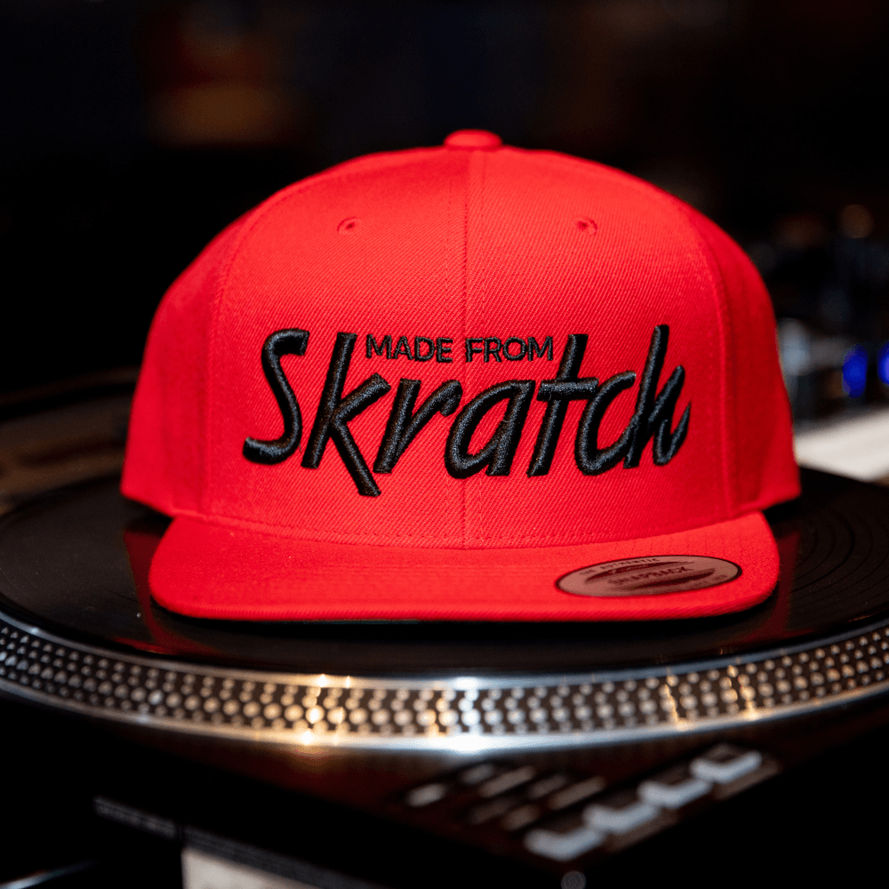 MADE FROM SKRATCH PUFF "BRED" RED On BLACK