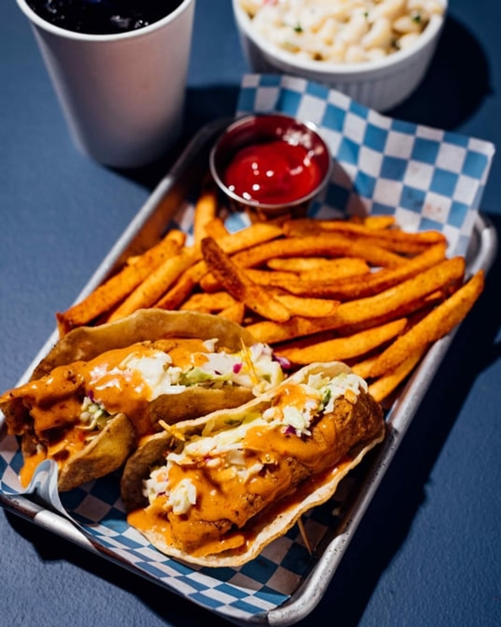 Fish Tacos W/ Chips (Fries)