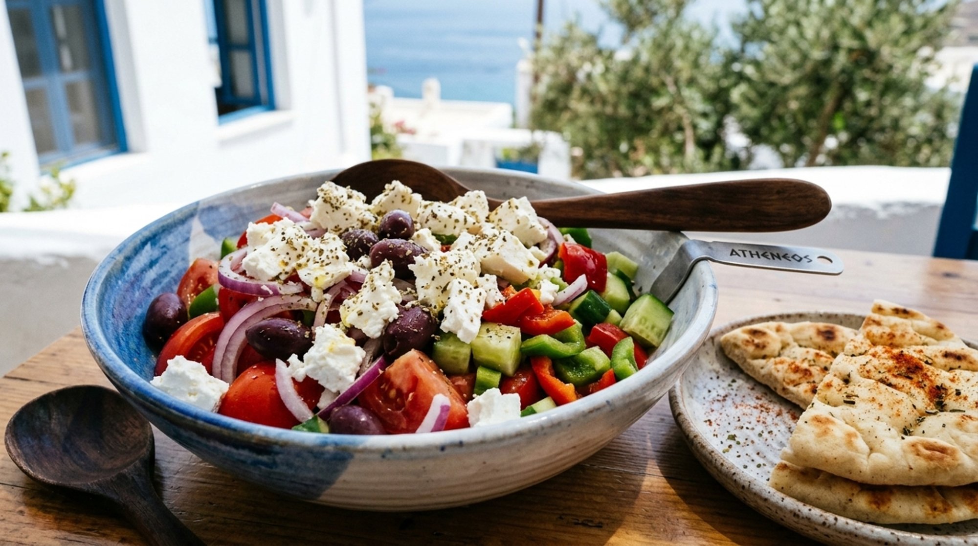 GREEK VILLAGE SALAD HORIATIKI” (No Lettuce)