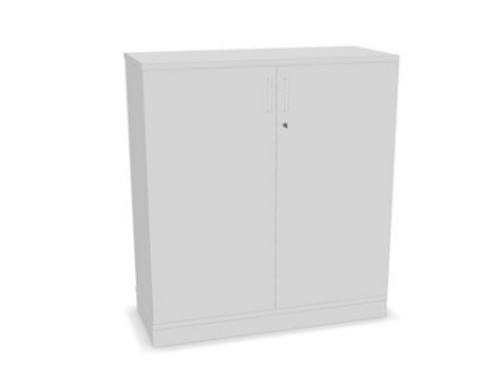 WHITE 2 DOOR STORAGE 1120H X 1000W X 424D