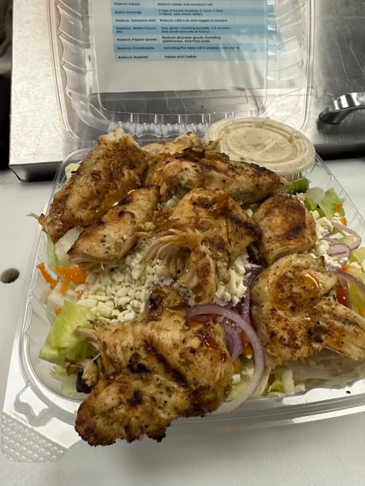 Chicken Kabob Salad