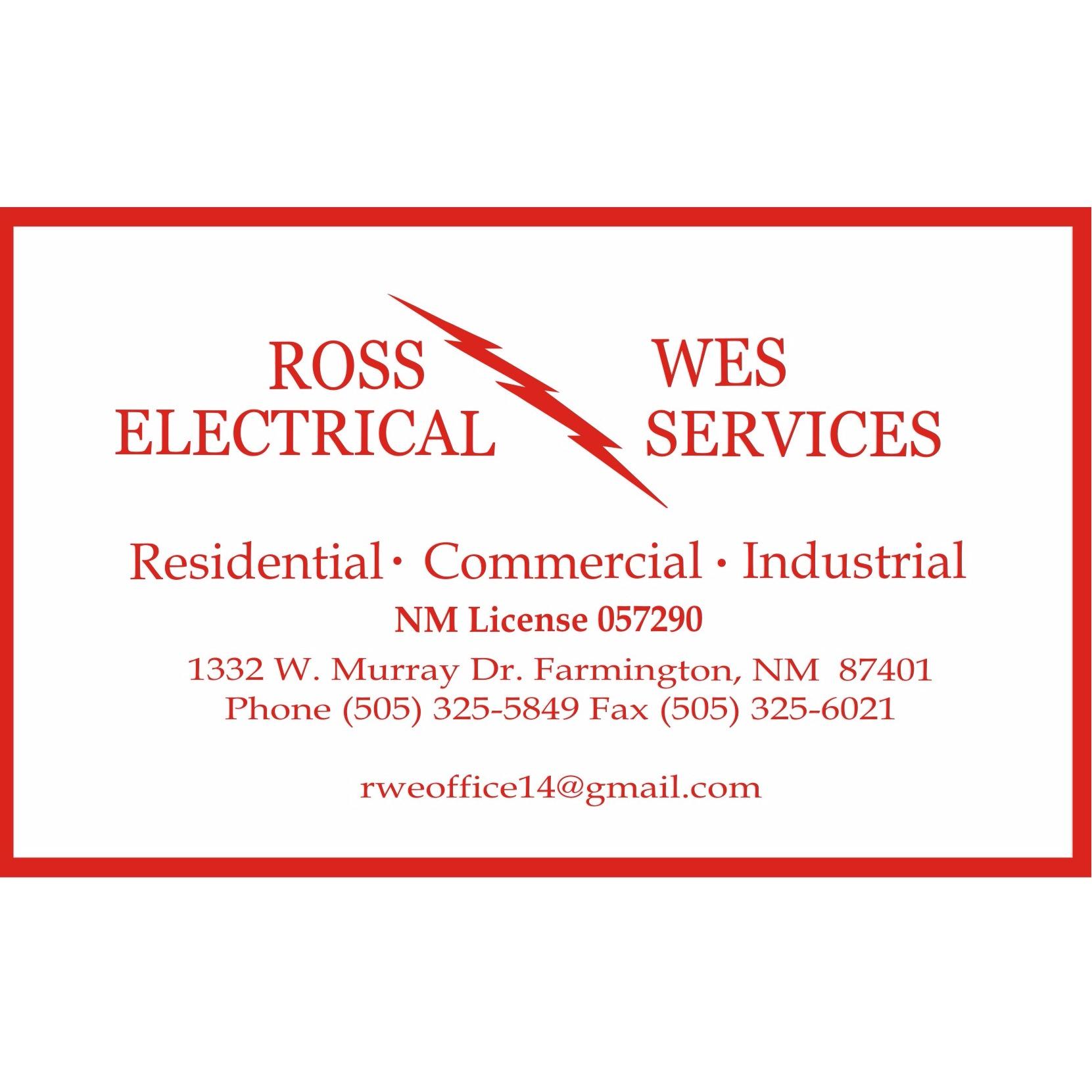Ross/Wes Electrical Services Logo