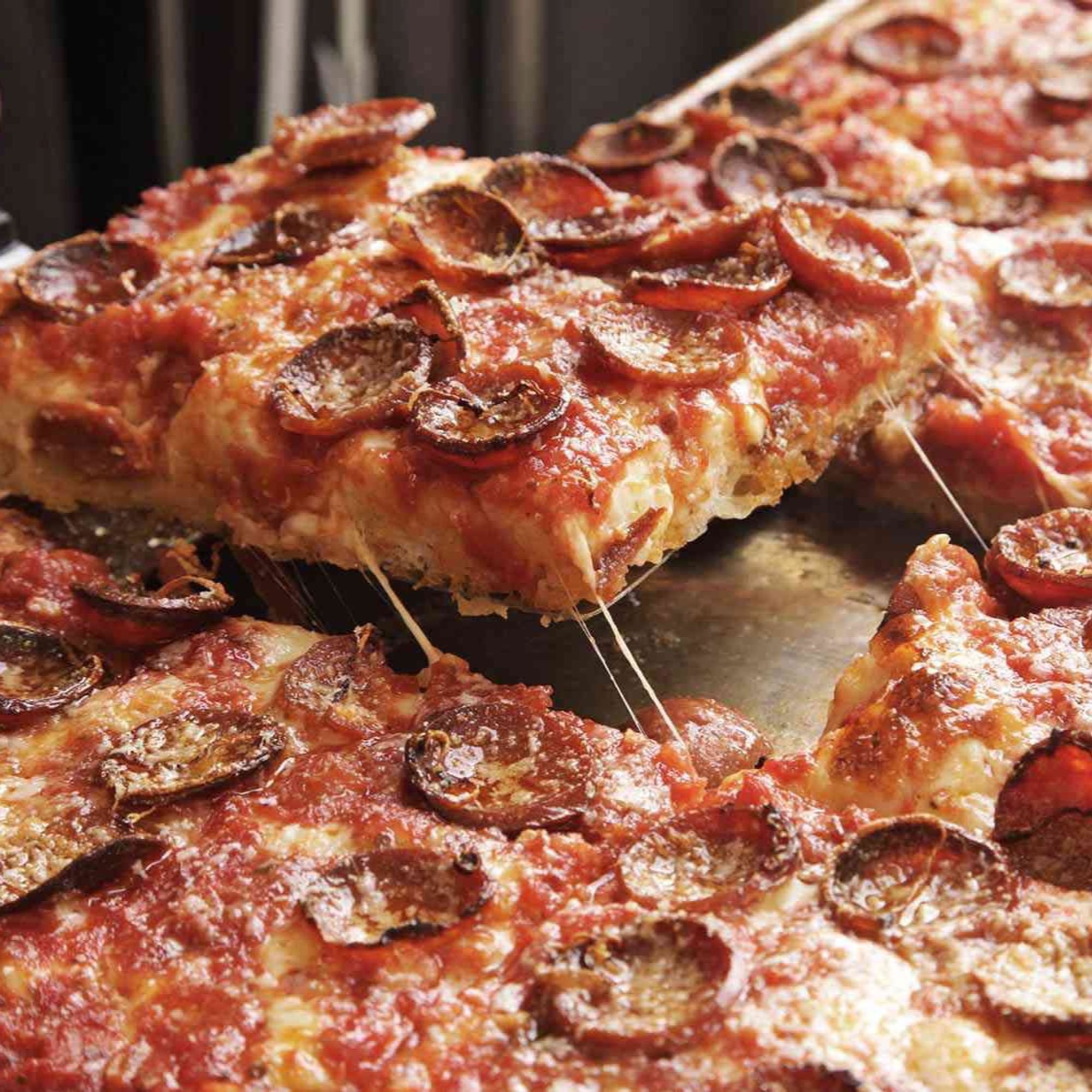 Sicilian Pepperoni Pizza